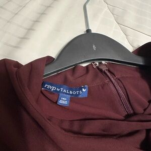 Talbots Women's Maxi Dress in Burgundy